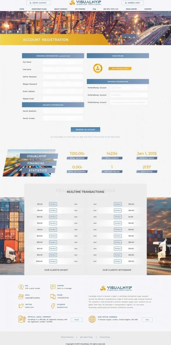Investment Hyip Template ID - ZVPT1407 demo Page 3