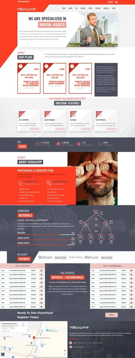 Investment Hyip Template ID - ZVPT1413 Preview