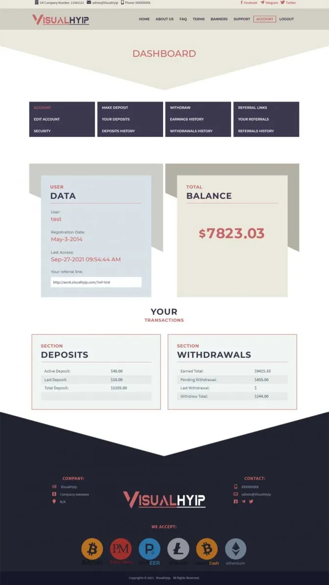 Investment Hyip Template ID - ZVPT1419 demo Page 4