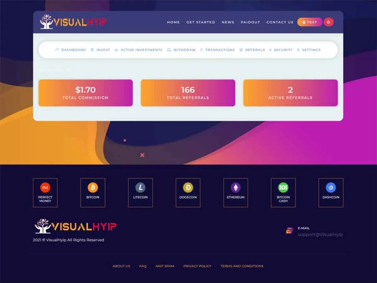 Investment Hyip Template ID - ZVPT1432 demo Page 5