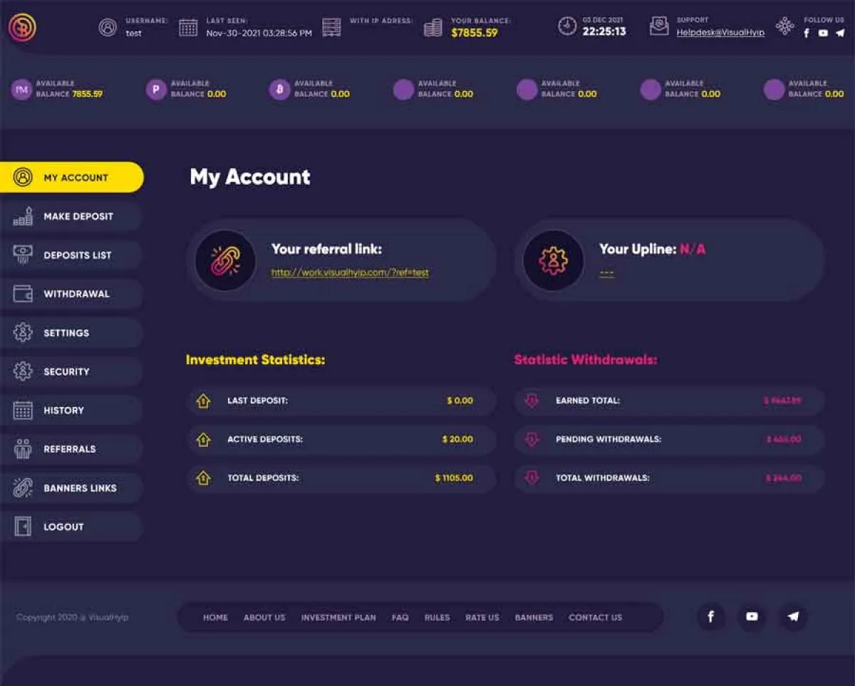 Investment Hyip Template ID - ZVPT1433 demo Page 4
