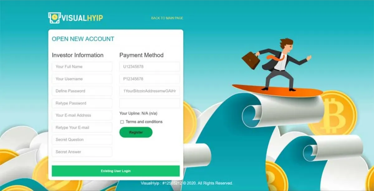 Investment Hyip Template ID - ZVPT1434 demo Page 3