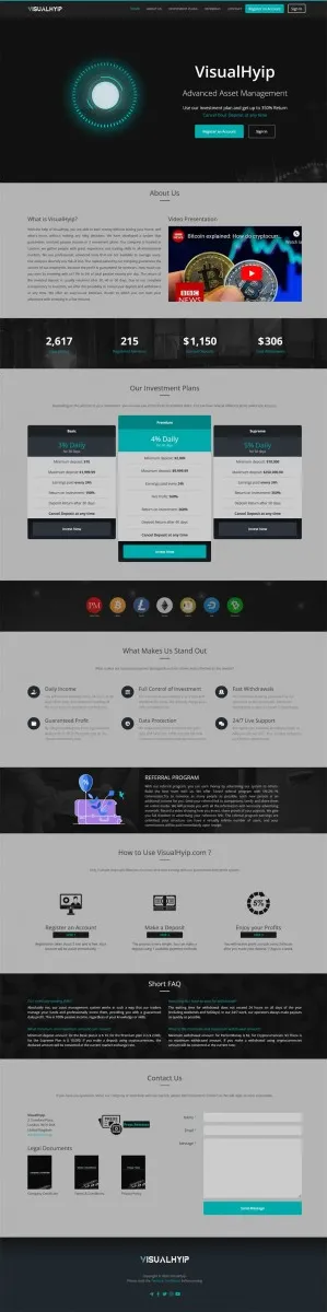 Investment Hyip Template ID - ZVPT1438 Preview