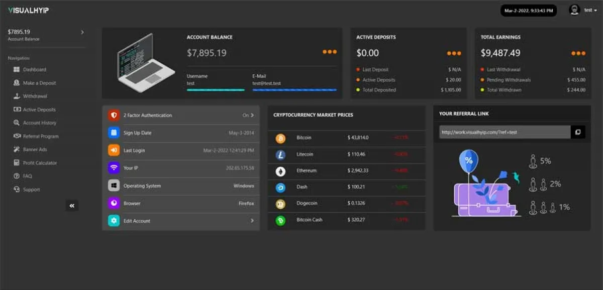 Investment Hyip Template ID - ZVPT1438 demo Page 4