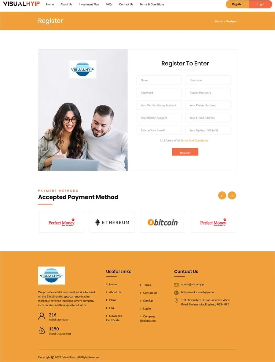 Investment Hyip Template ID - ZVPT1439 demo Page 3