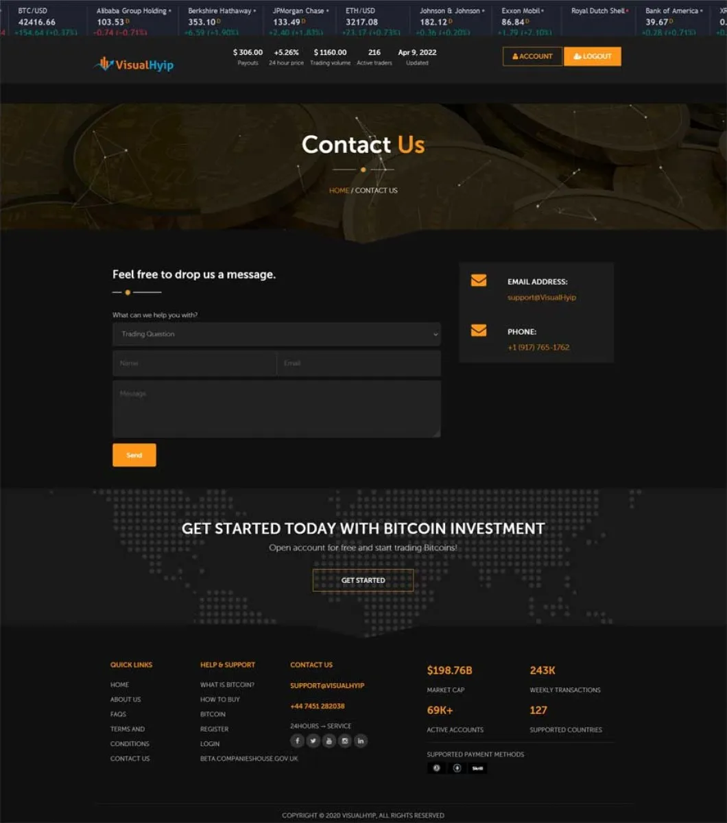 Investment Hyip Template ID - ZVPT1444 demo Page 5