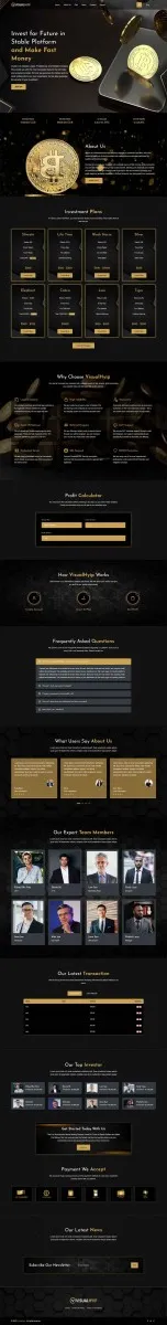 Investment Hyip Template ID - ZVPT1445 Preview