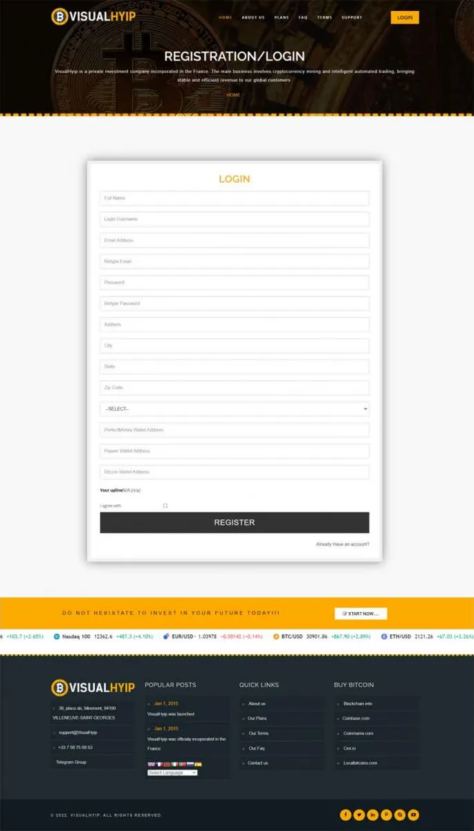 Investment Hyip Template ID - ZVPT1446 demo Page 3