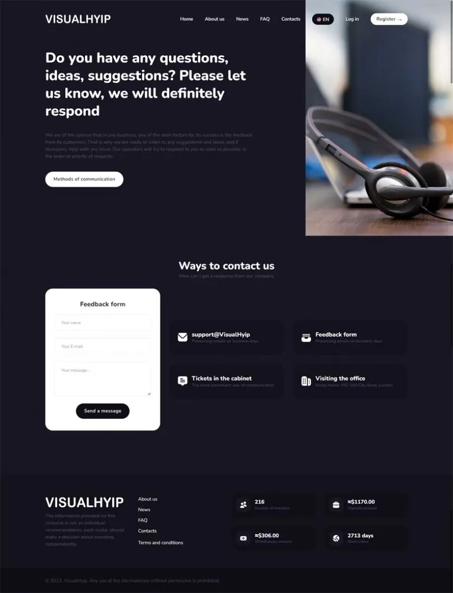 Investment Hyip Template ID - ZVPT1449 demo Page 3