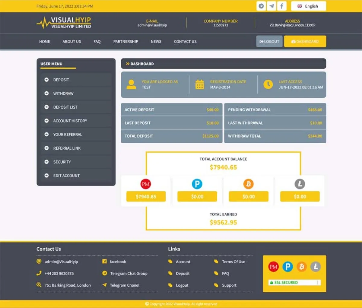 Investment Hyip Template ID - ZVPT1451 demo Page 4