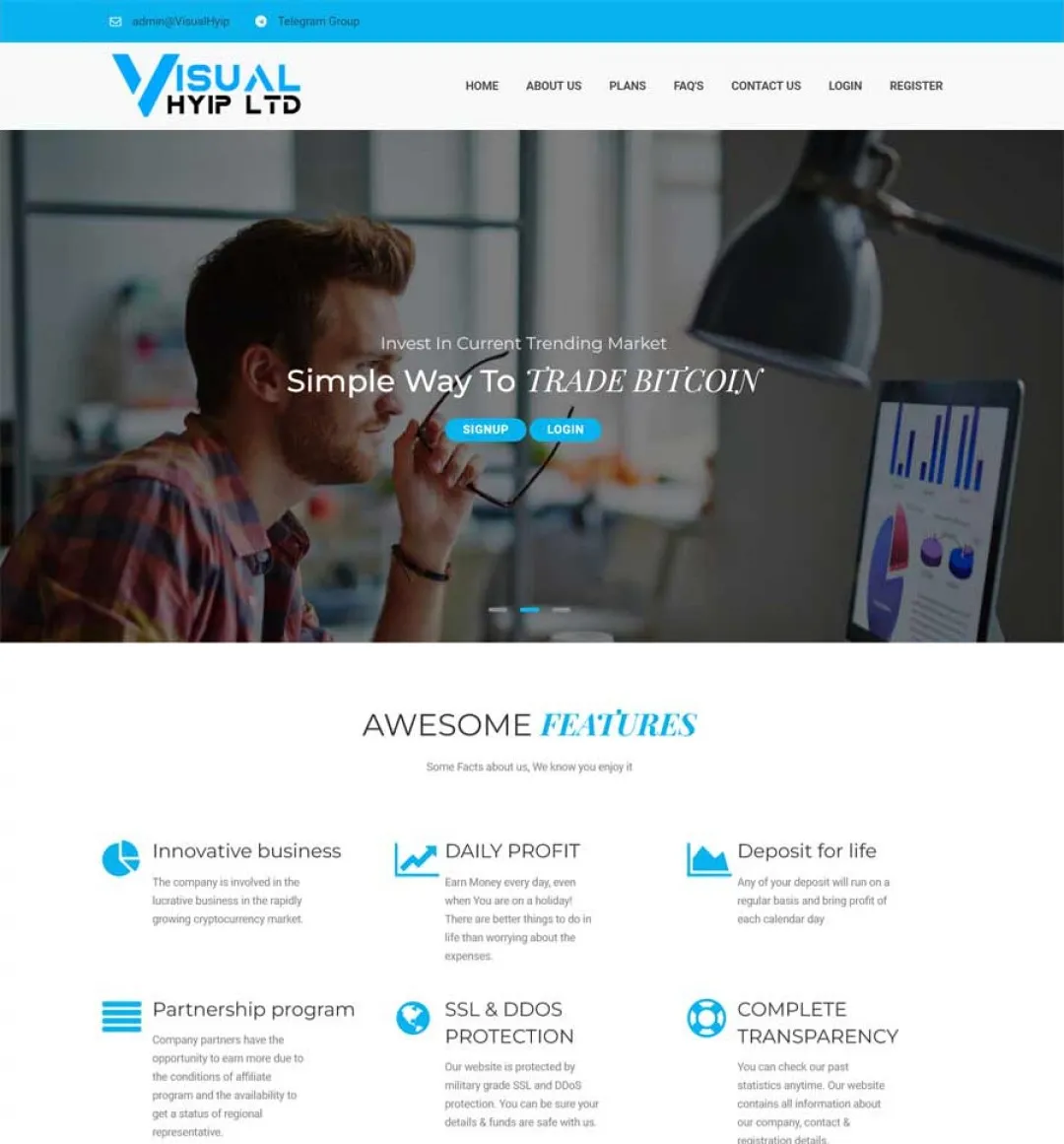 Investment Hyip Template ID - ZVPT1454 demo Page 2