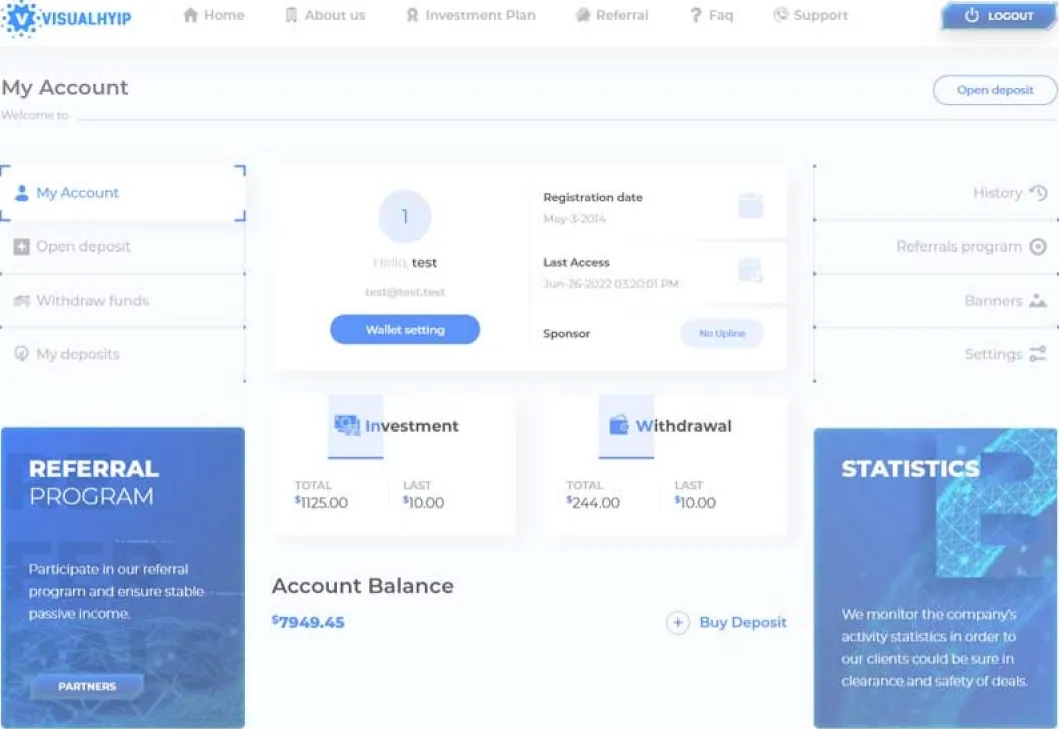 Investment Hyip Template ID - ZVPT1458 demo Page 3