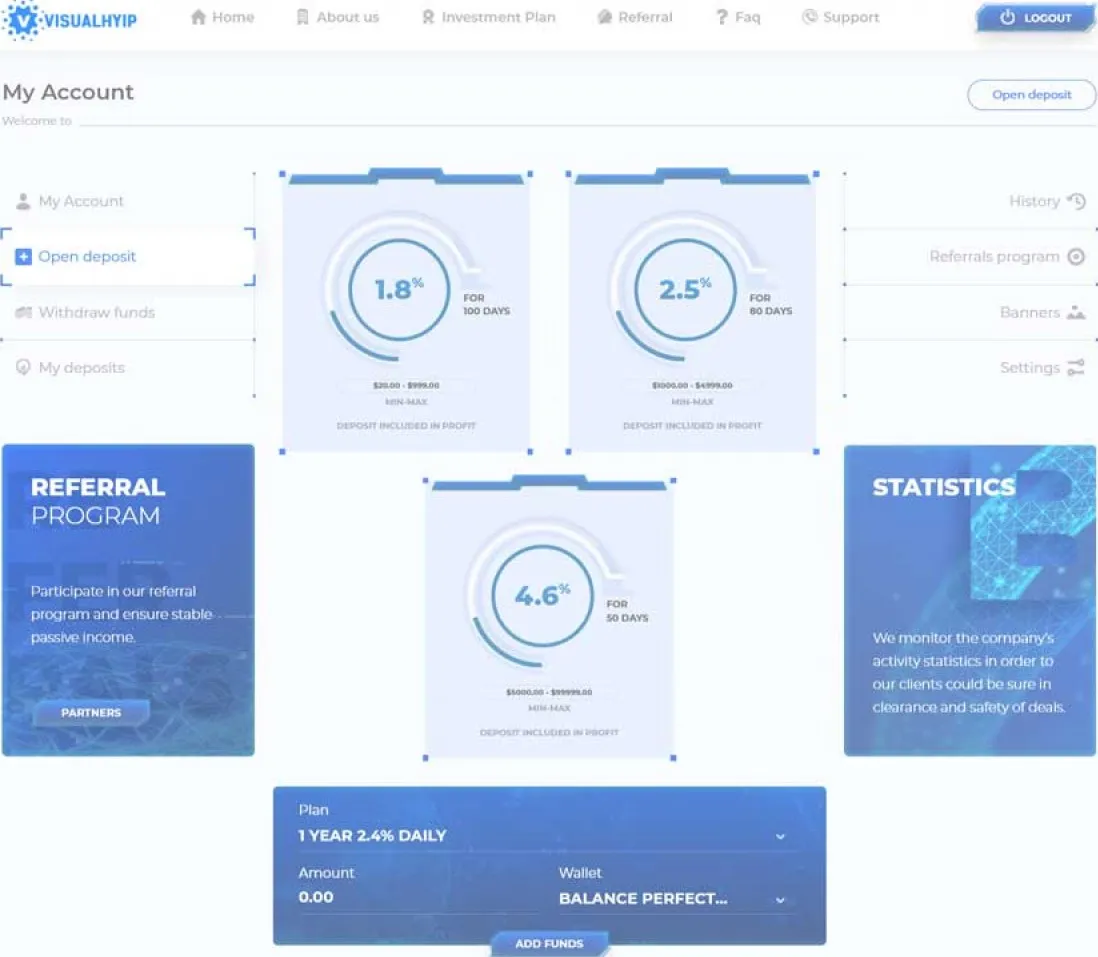 Investment Hyip Template ID - ZVPT1458 demo Page 4