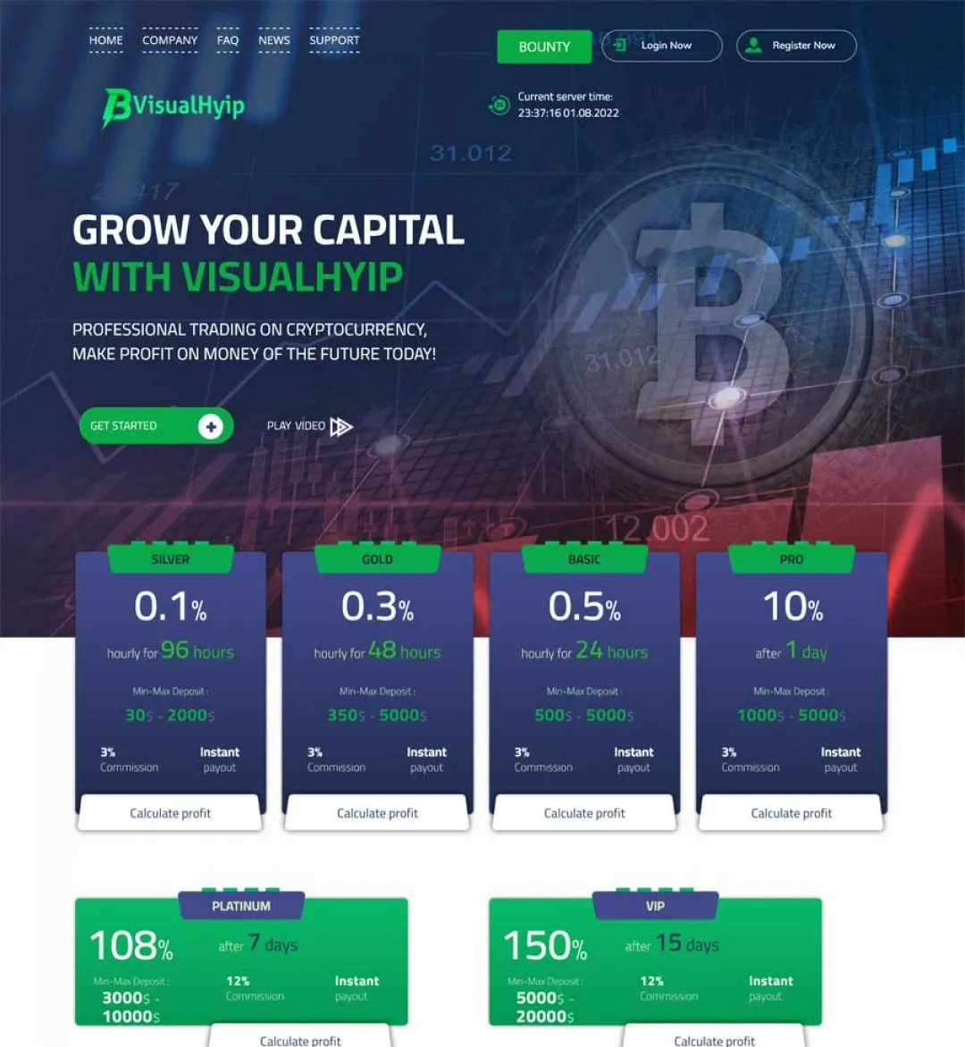 Investment Hyip Template ID - ZVPT1467 demo Page 2