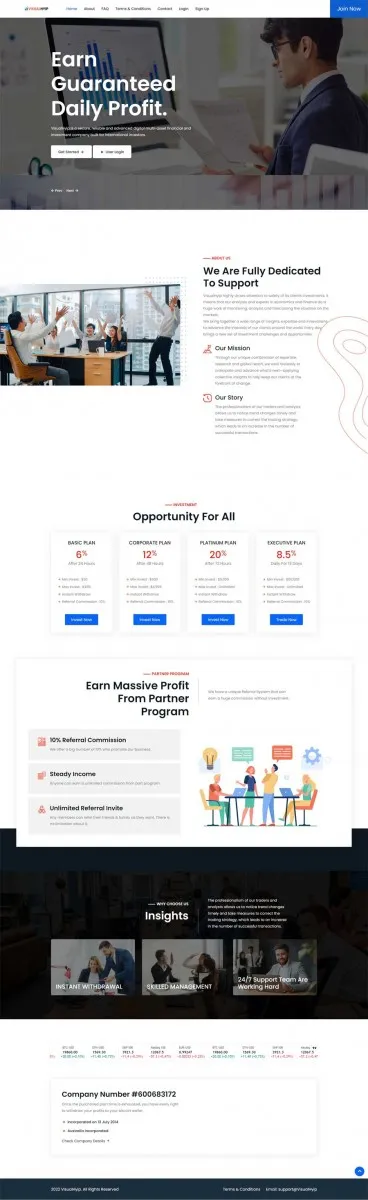 Investment Hyip Template ID - ZVPT1468 Preview