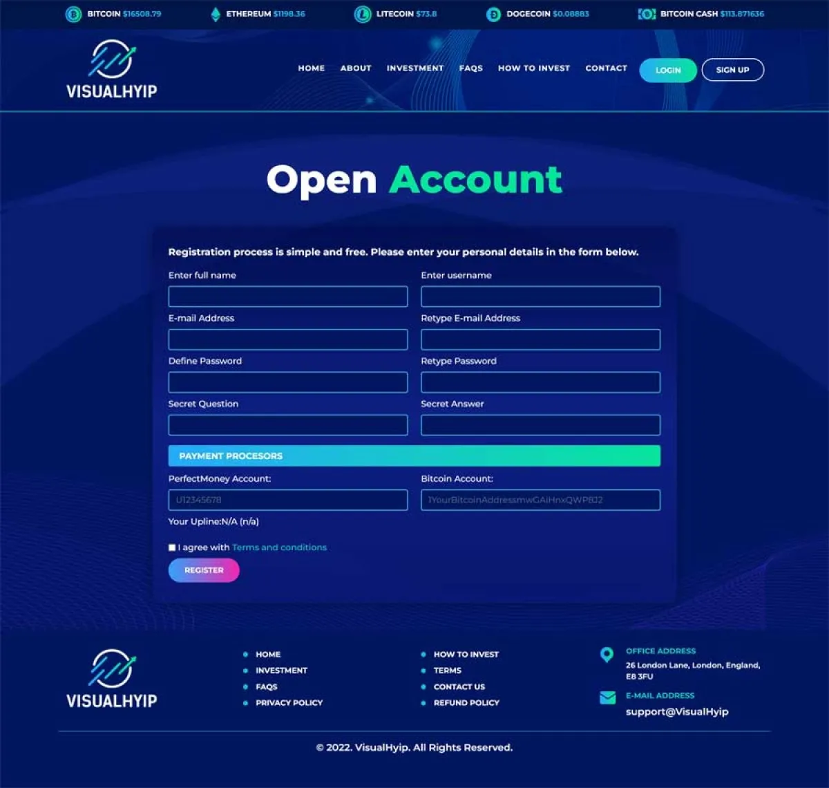 Investment Hyip Template ID - ZVPT1477 demo Page 3