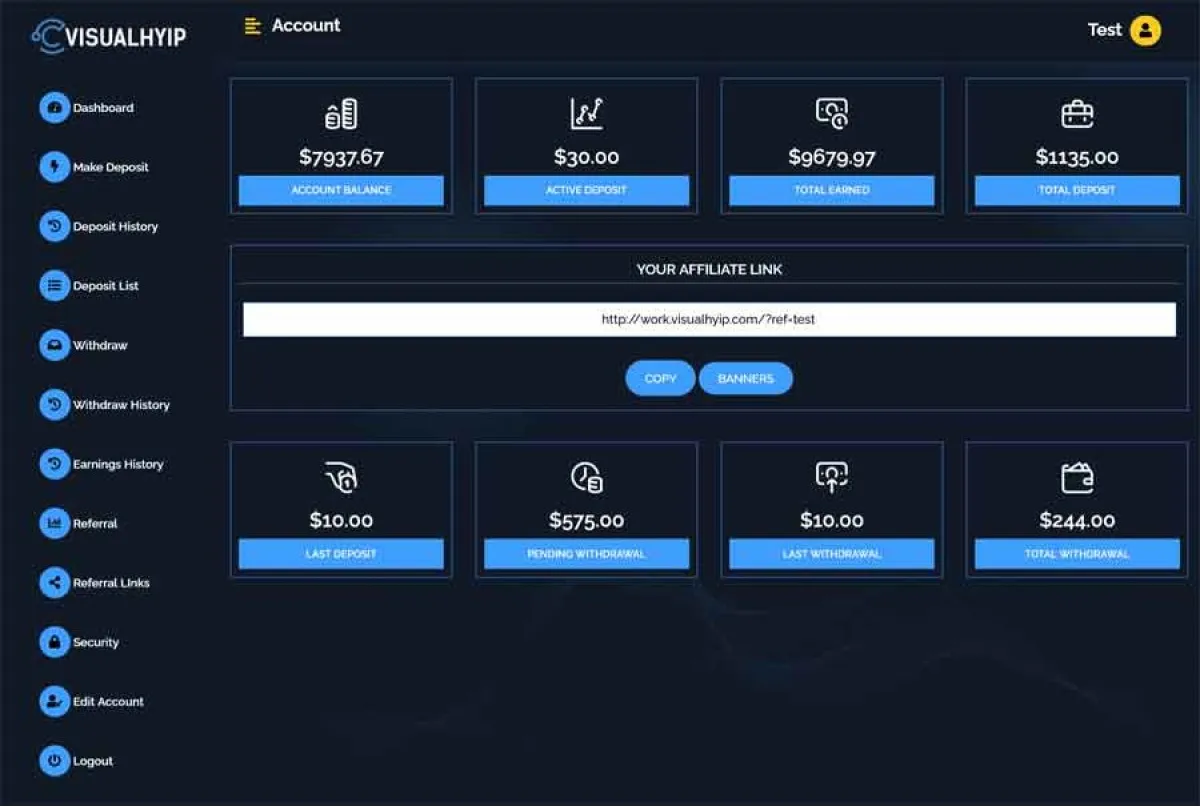 Investment Hyip Template ID - ZVPT1478 demo Page 4