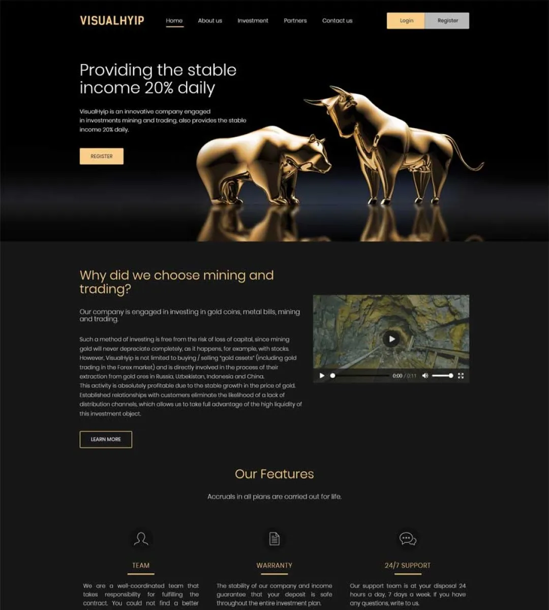 Investment Hyip Template ID - ZVPT1484 demo Page 2