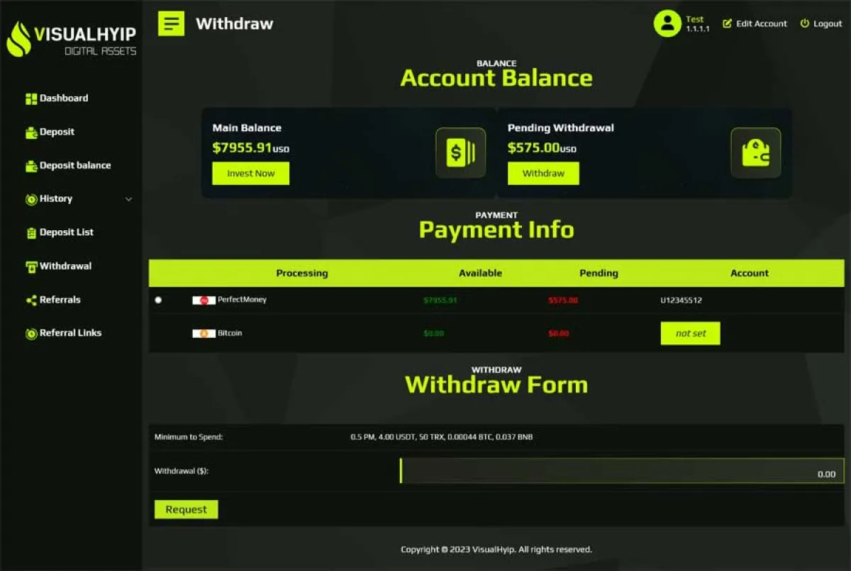 Investment Hyip Template ID - ZVPT1489 demo Page 5