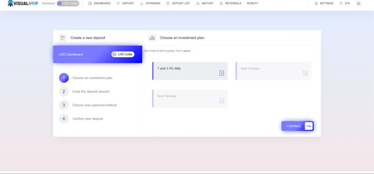 Investment Hyip Template ID - ZVPT1490 demo Page 5
