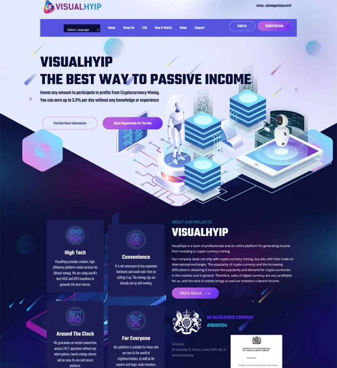 Investment Hyip Template ID - ZVPT1491 demo Page 2