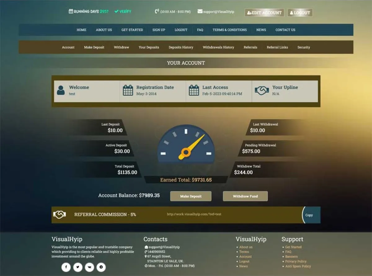 Investment Hyip Template ID - ZVPT1492 demo Page 4