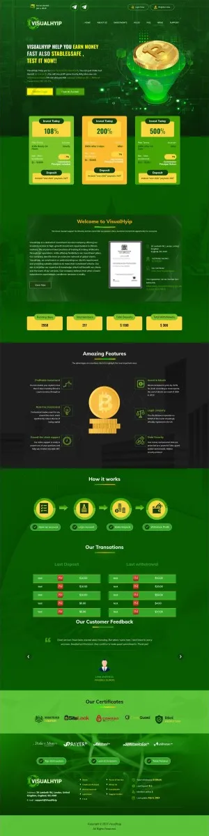 Investment Hyip Template ID - ZVPT1493 demo Page 1
