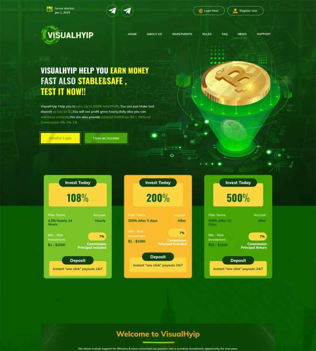 Investment Hyip Template ID - ZVPT1493 demo Page 2