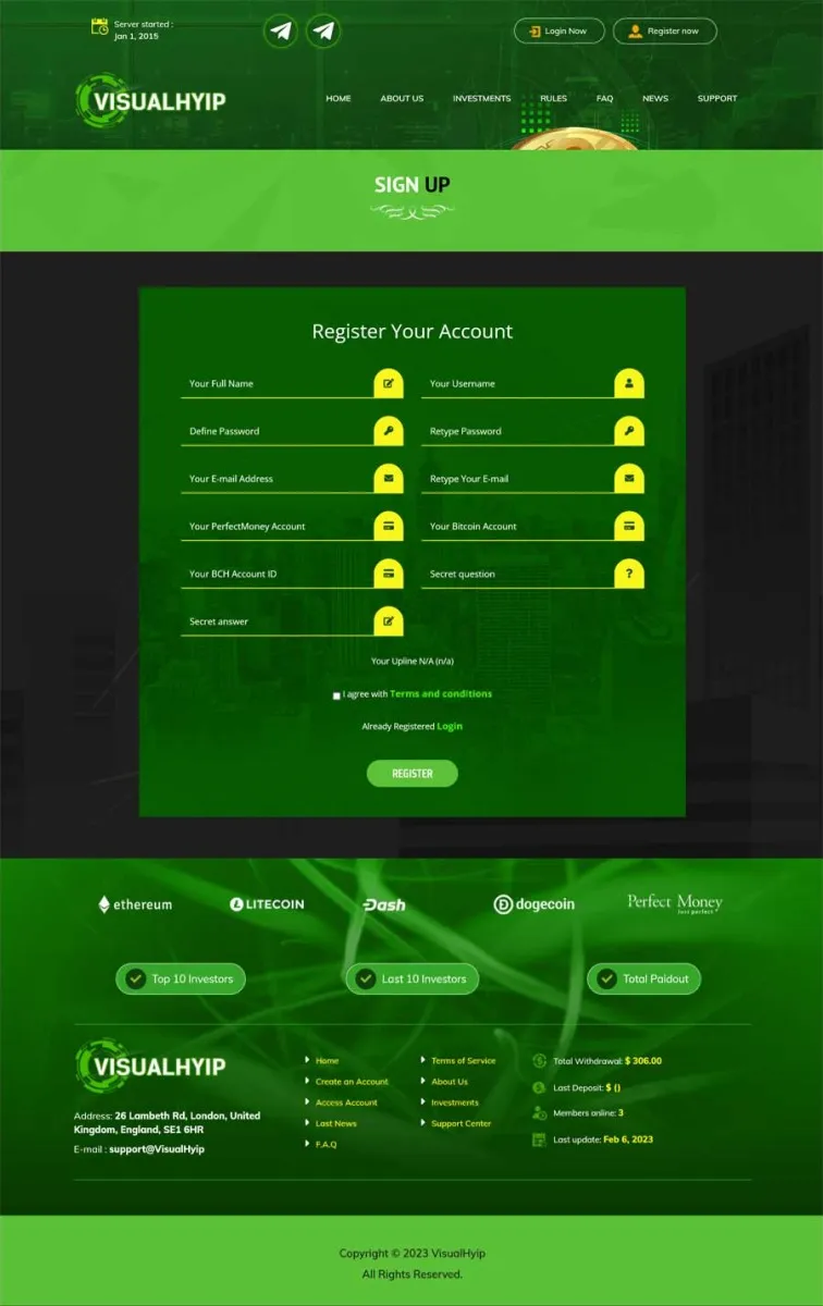 Investment Hyip Template ID - ZVPT1493 demo Page 3