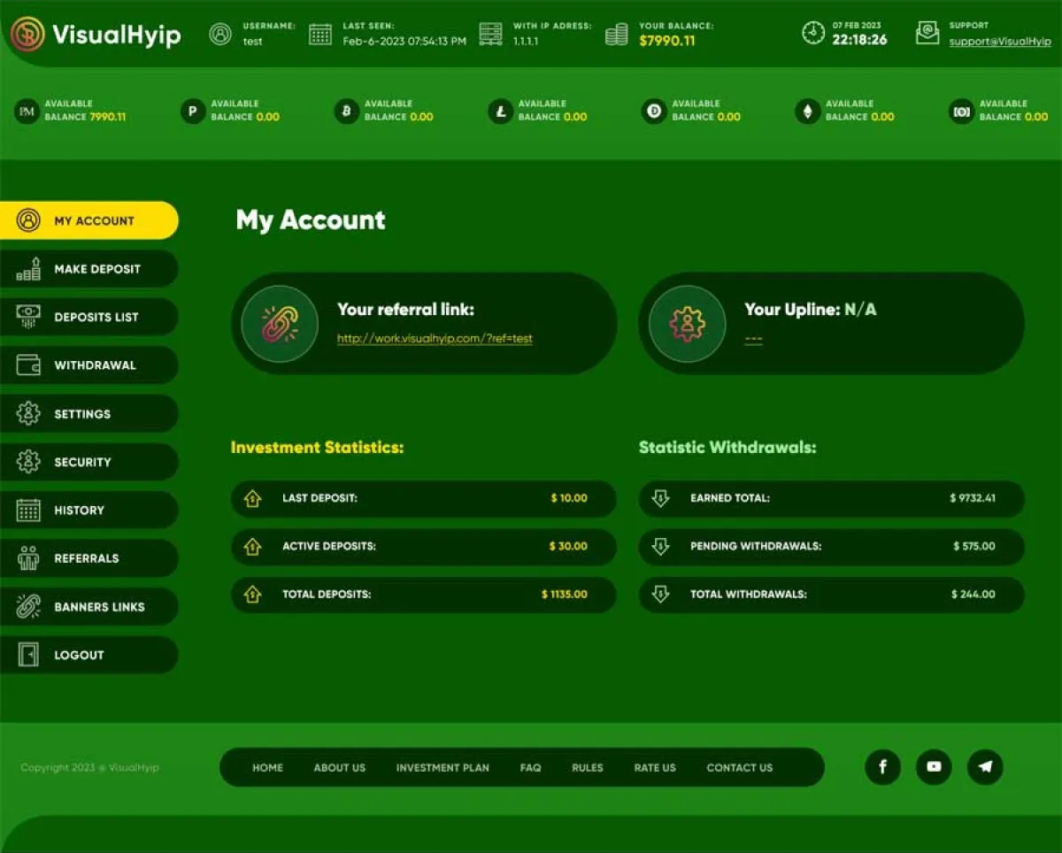 Investment Hyip Template ID - ZVPT1493 demo Page 4
