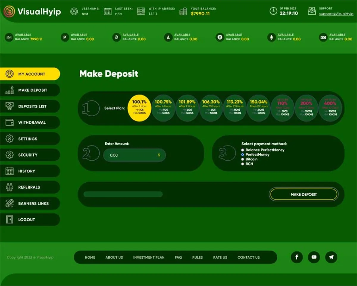 Investment Hyip Template ID - ZVPT1493 demo Page 5