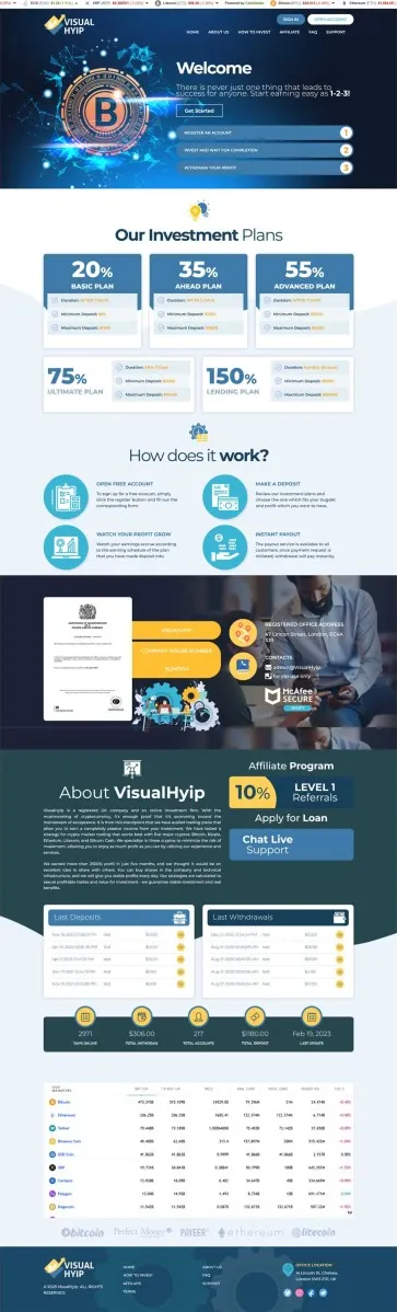 Investment Hyip Template ID - ZVPT1495 Preview