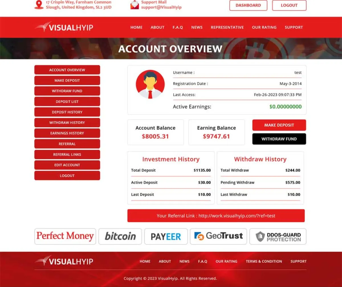 Investment Hyip Template ID - ZVPT1503 demo Page 4