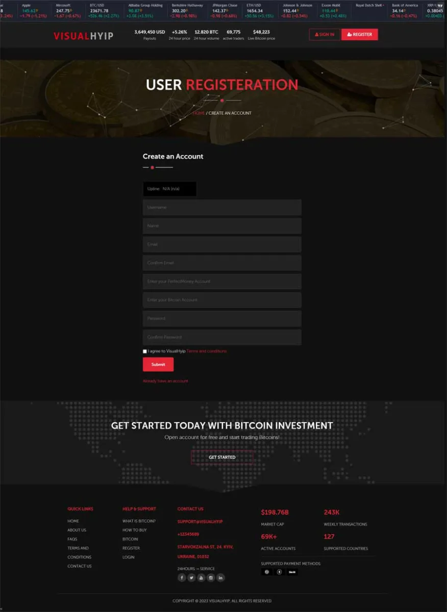 Investment Hyip Template ID - ZVPT1504 demo Page 3