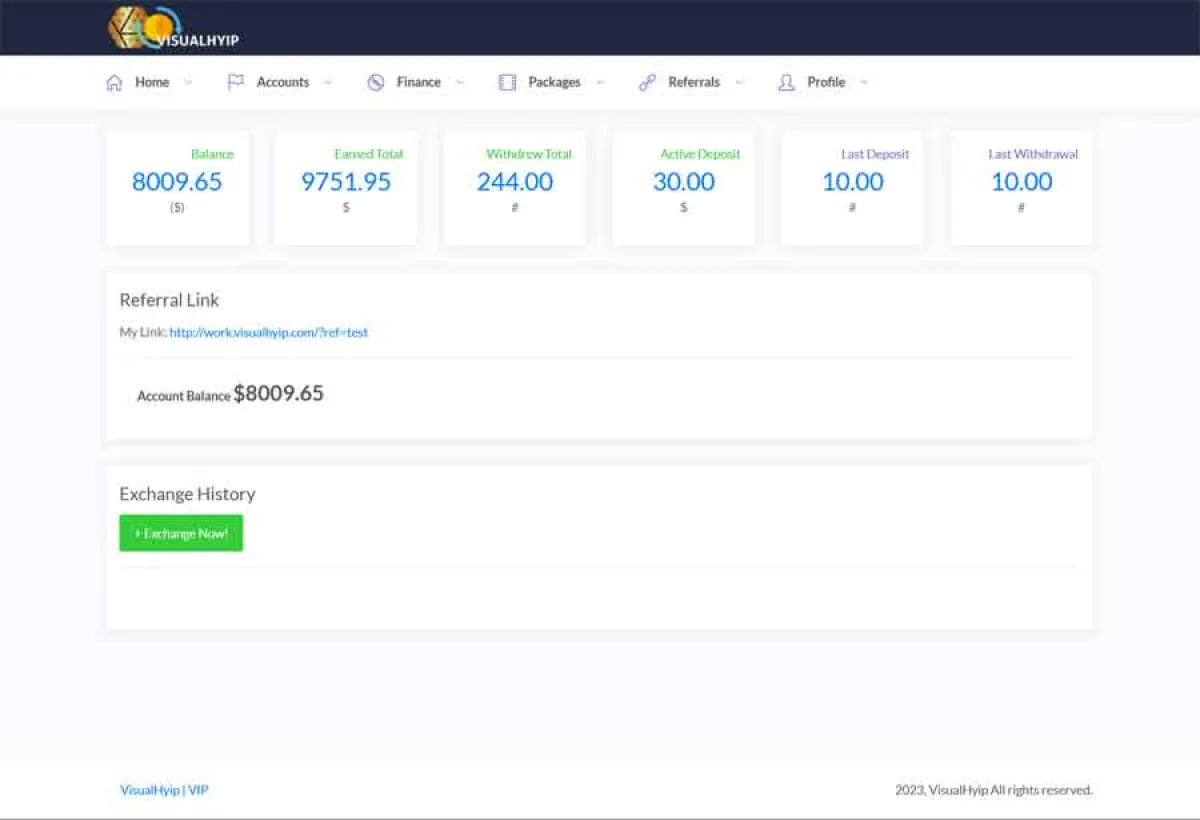 Investment Hyip Template ID - ZVPT1507 demo Page 4