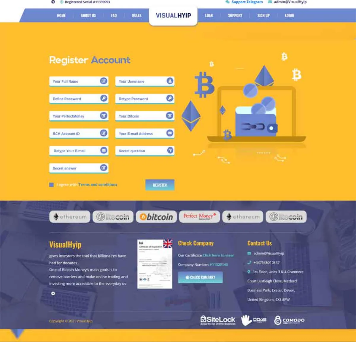 Investment Hyip Template ID - ZVPT1509 demo Page 3
