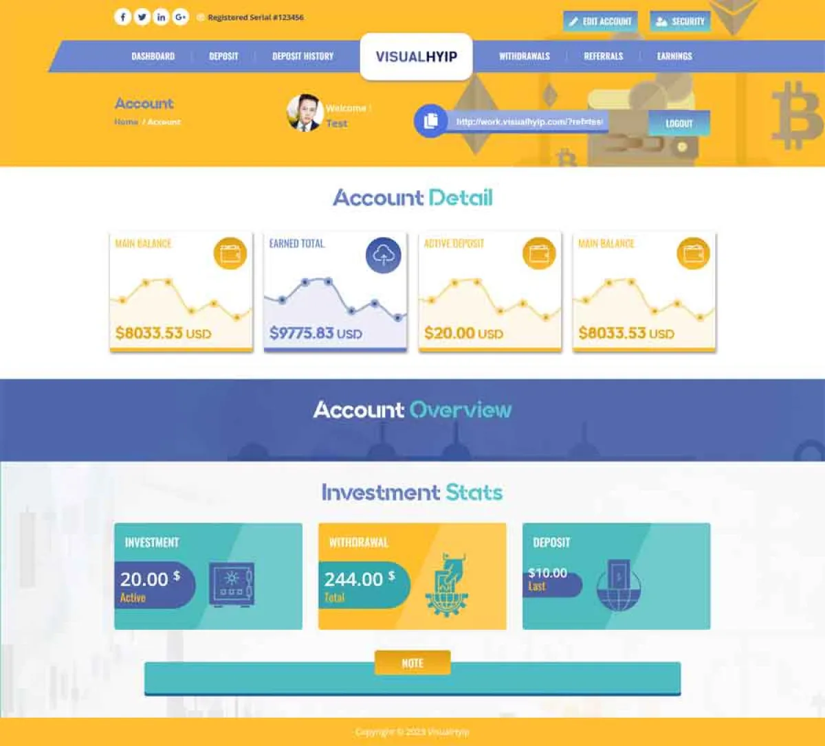 Investment Hyip Template ID - ZVPT1509 demo Page 4