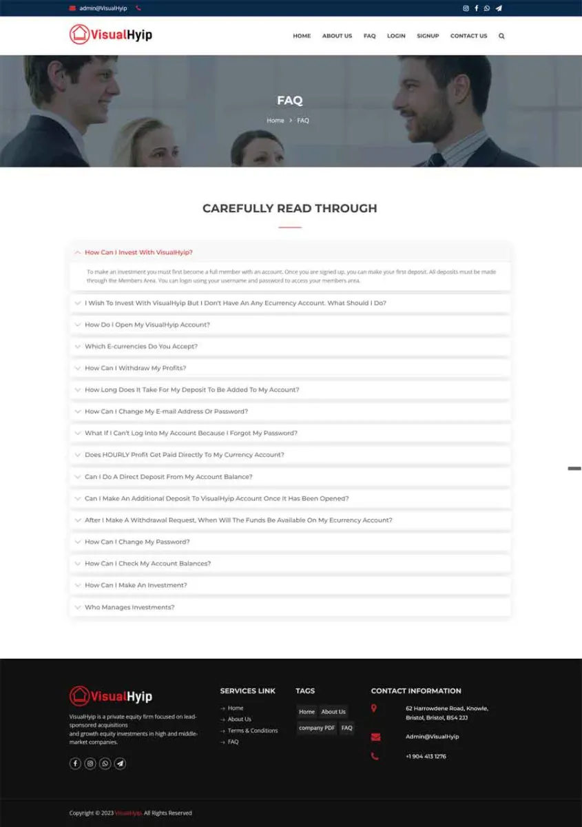 Investment Hyip Template ID - ZVPT1510 demo Page 5