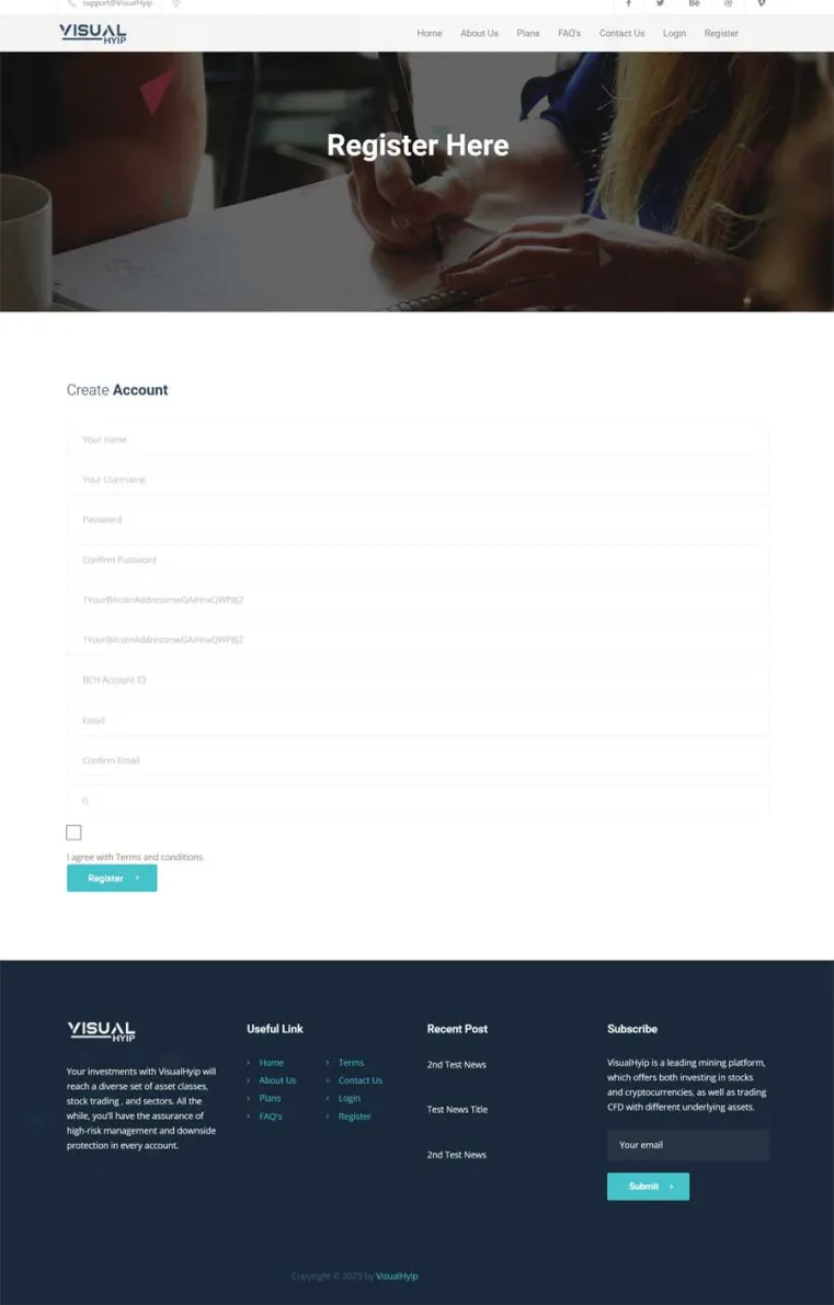 Investment Hyip Template ID - ZVPT1512 demo Page 3