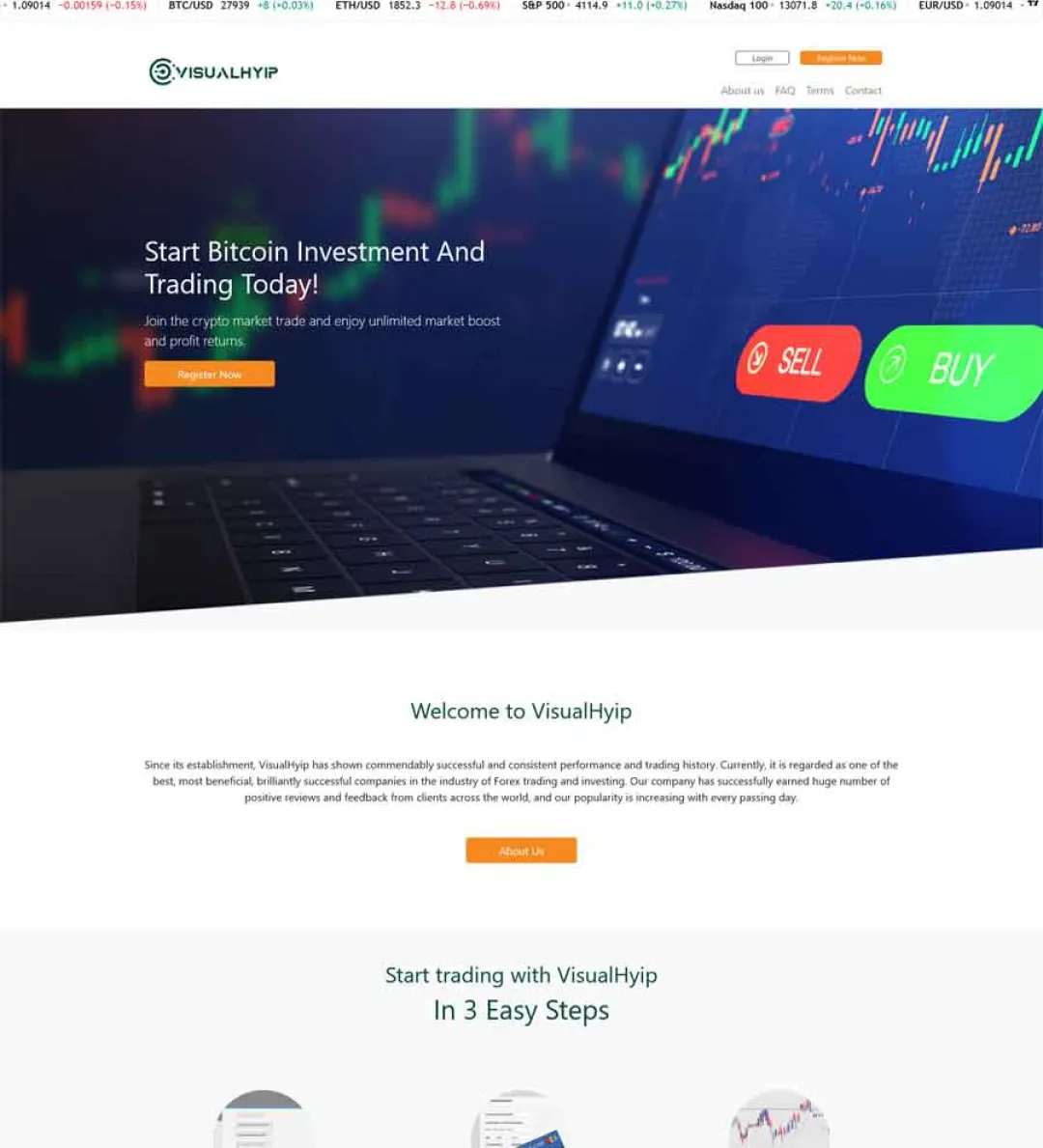 Investment Hyip Template ID - ZVPT1515 demo Page 2
