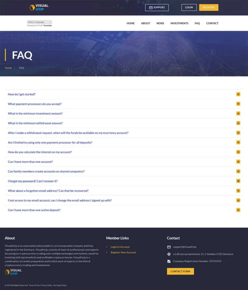 Investment Hyip Template ID - ZVPT1519 demo Page 5