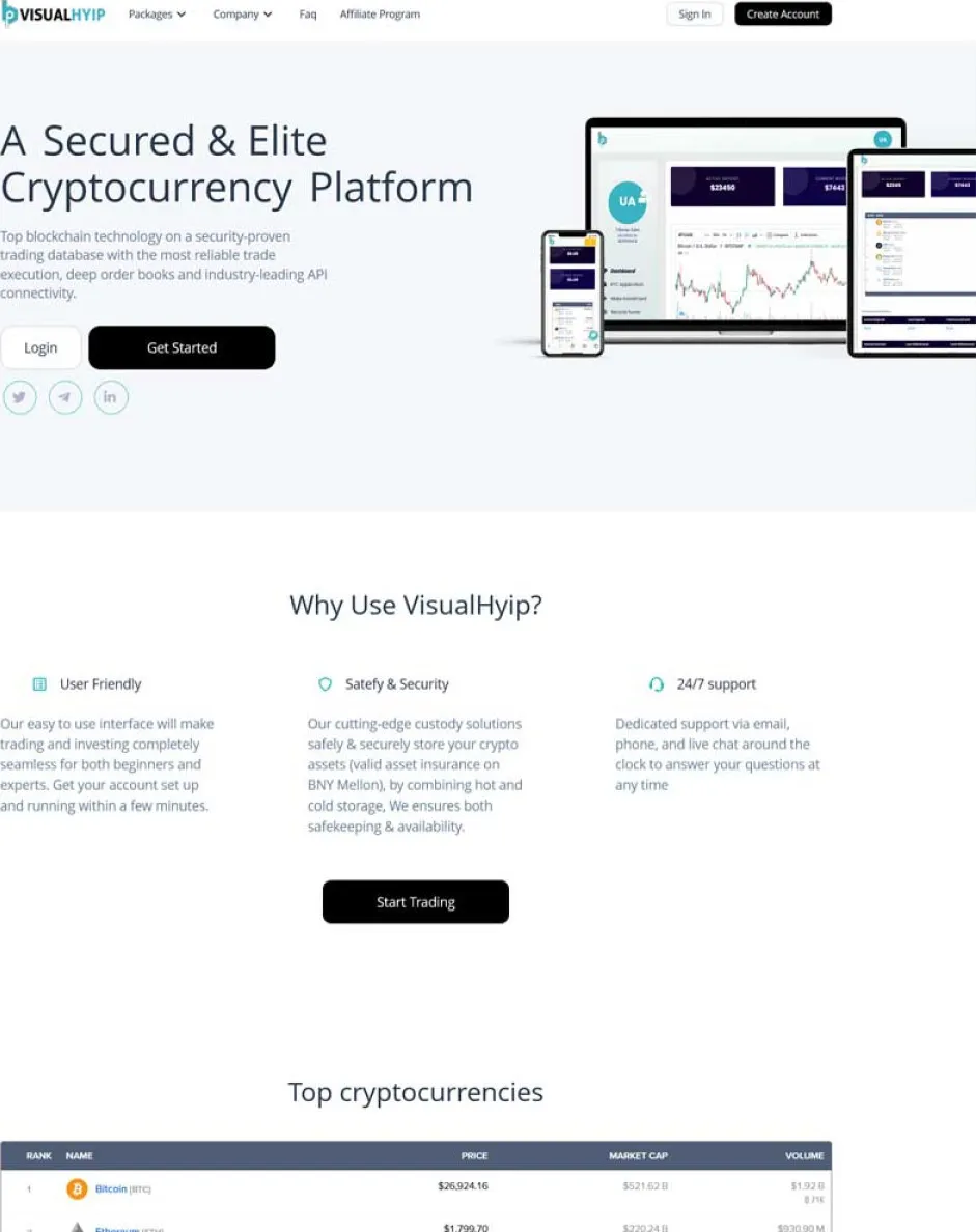 Investment Hyip Template ID - ZVPT1520 demo Page 2