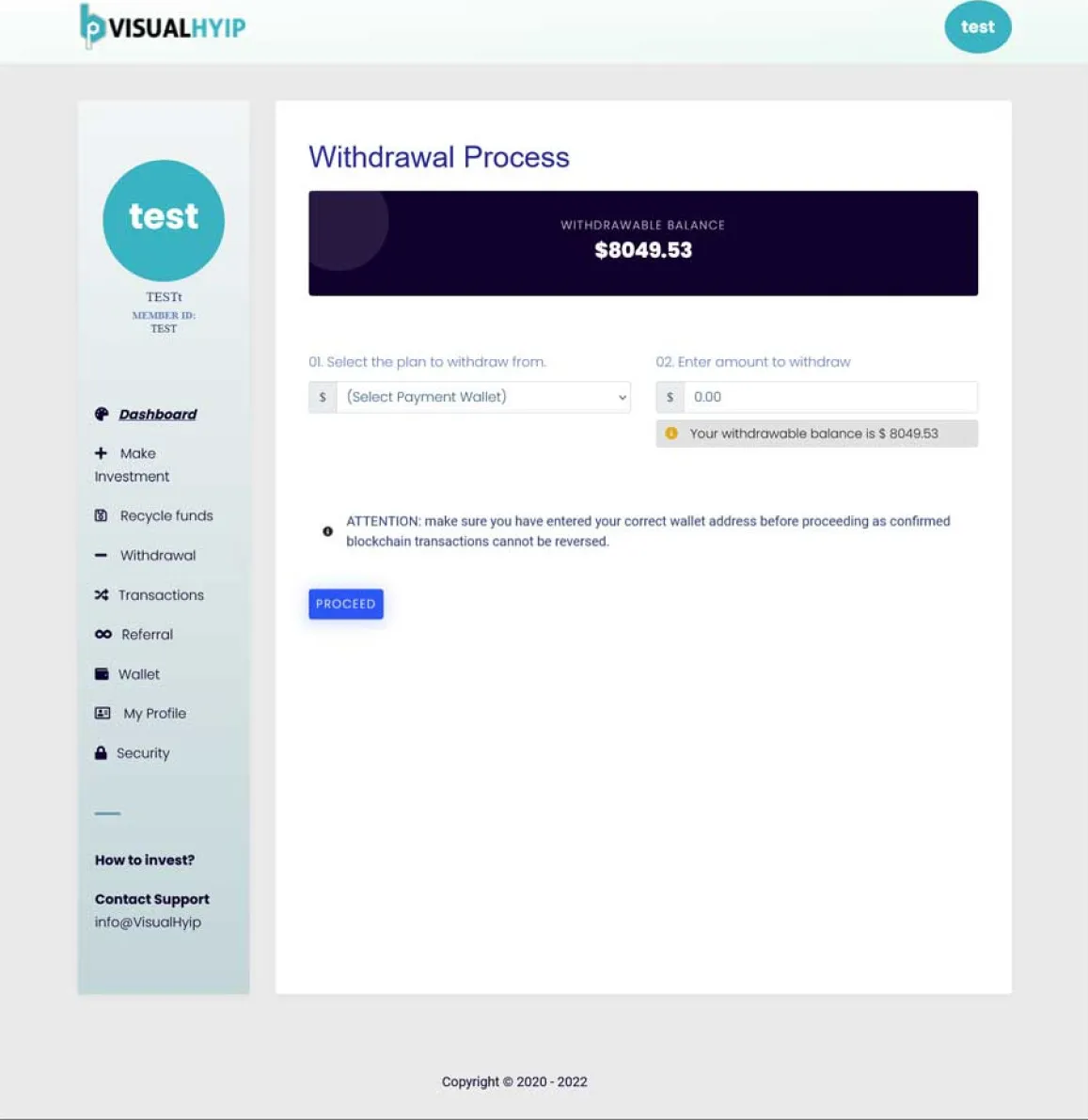 Investment Hyip Template ID - ZVPT1520 demo Page 4