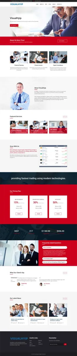 Investment Hyip Template ID - ZVPT1521 Preview