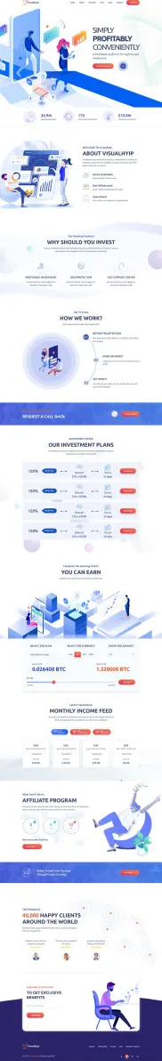 Investment Hyip Template ID - ZVPT1522 Preview