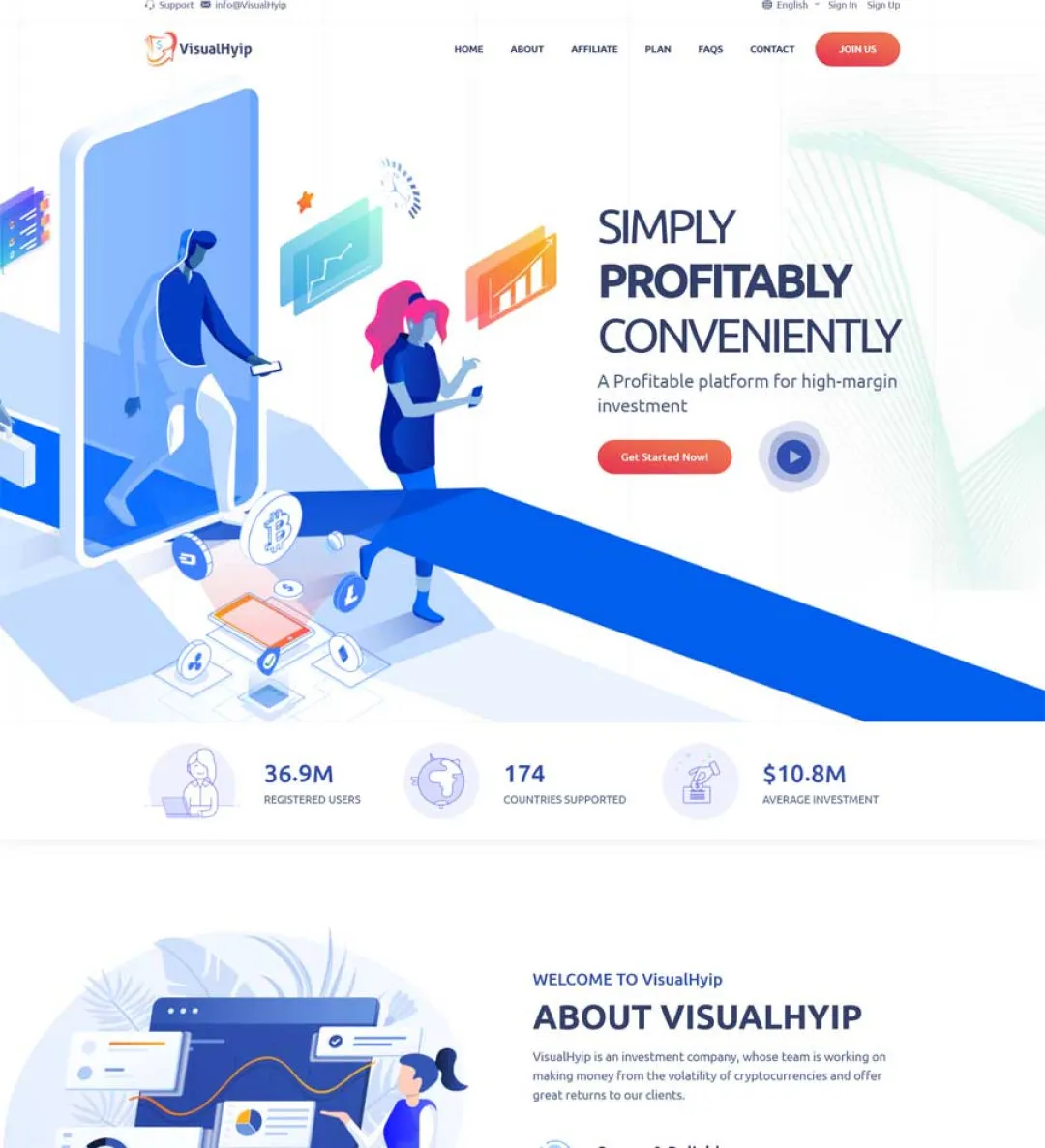 Investment Hyip Template ID - ZVPT1522 demo Page 2