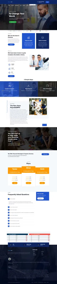 Investment Hyip Template ID - ZVPT1524 Preview