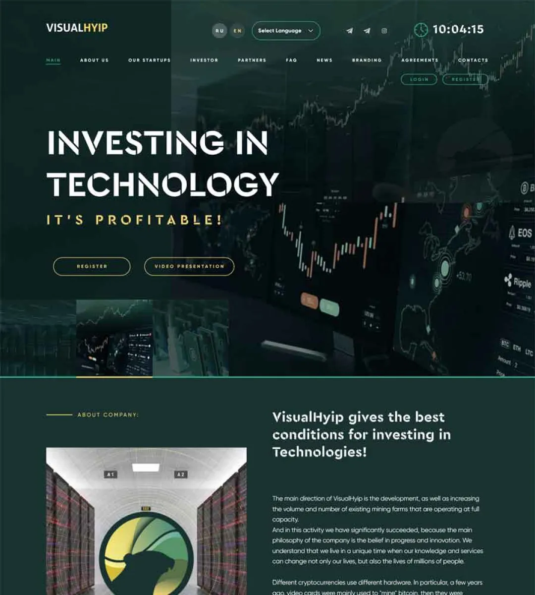 Investment Hyip Template ID - ZVPT1525 demo Page 2
