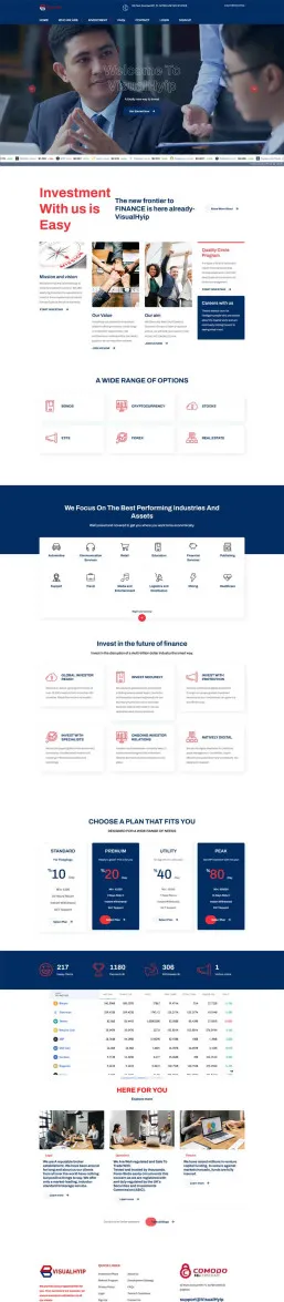Investment Hyip Template ID - ZVPT1531 demo Page 1