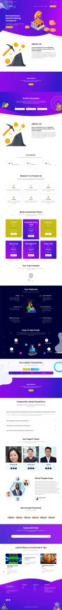 Investment Hyip Template ID - ZVPT1532 Preview